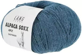 Lang Yarns Alpaca Soxx 4-fach 0088 petrol melange