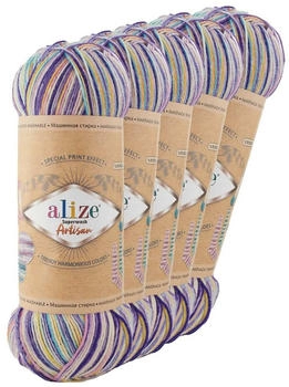 Alize Superwash Artisan 9003 flower power