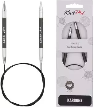 KnitPro Karbonz 6mm 100cm (KP41213)