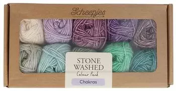 Scheepjes Stone Washed Colour Pack Chakras 10x25g