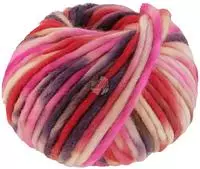 Lana Grossa Confetti 17 - Rosa/Pink/Fuchsia/Lachs/Gr&egrave;ge/Pflaume