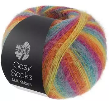Lana Grossa Cosy Socks Multi Stripes 151