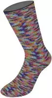 MEILENWEIT 8-fach 150g Print 9983 - Helloliv/-rot/Violett/Hellblau/Pistazie