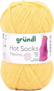 Gr&uuml;ndl Hot Socks Merino 06 narzisse gelb