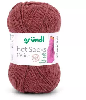 Gr&uuml;ndl Hot Socks Merino 28 bordeaux