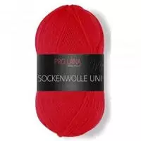 Pro Lana Sockenwolle Uni 4-fach 412 - rot