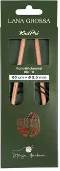 Lana Grossa KnitPro Rundstricknadel BUCHE Tanja Steinbach Edition 80cm 7mm