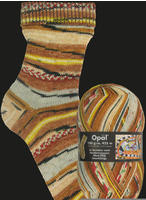 Opal Hundertwasser (425m) 4-f&auml;diges Garn - Wollmischung, zum Stricken von warmen