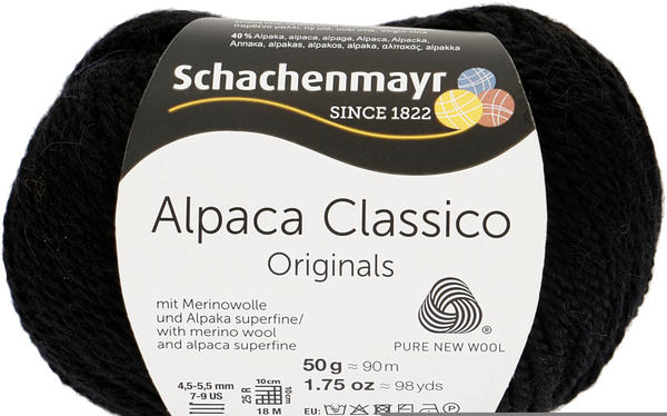 Schachenmayr Alpaca Classico schwarz