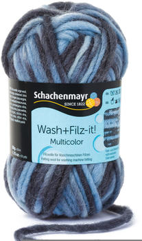Schachenmayr Wash+Filz-it! multicolor bleu-graphite duocolor