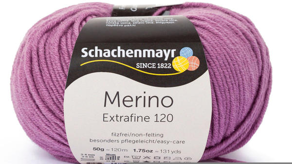 Schachenmayr Merino Extrafine 120 pflaume