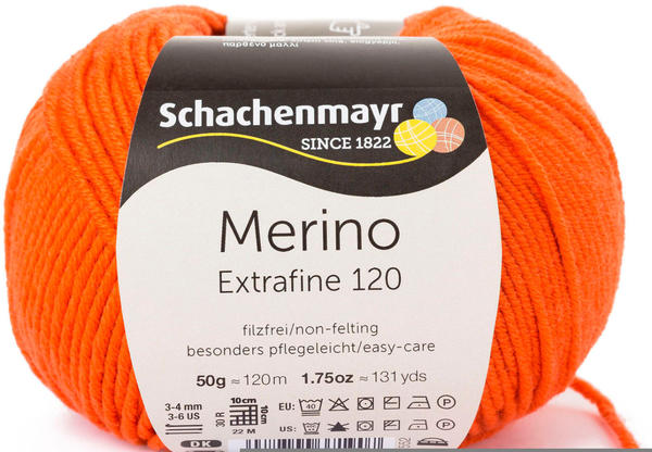 Schachenmayr Merino Extrafine 120 orange