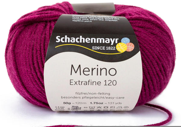 Schachenmayr Merino Extrafine 120 burgund