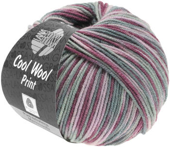 Lana Grossa Cool Wool Print 815 antikviolett/sltrosa/hell-/mittelgrau