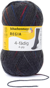 Regia 4-fädig Color 100 g spot graphit (05097)
