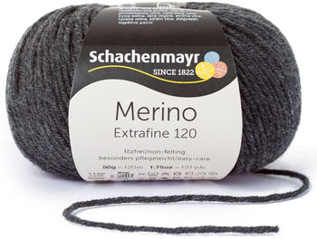 Schachenmayr Merino Extrafine 120 anthrazit meliert