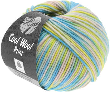 Lana Grossa Cool Wool Print 813 zartgelb/blassrosa/silbergau/türkis/mint