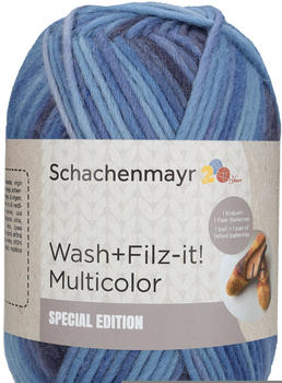 Schachenmayr Wash+Filz-it! Multicolor 200 g blue sea