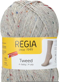 Regia Tweed 4-fädig 100 g hellgrau tweed (00090)
