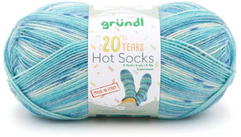 Gründl Hot Socks 20 Years 4-fach topas-ozeanblau-mint-meliert