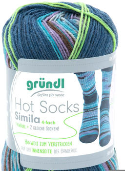 Gründl Hot Socks Simila ozeanblau-jeansblau-lichtgrau-flieder-braun