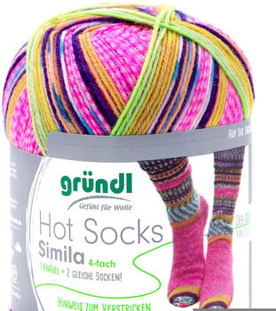 Gründl Hot Socks Simila pink-orange-curry-violett-aquablau-tintenblau-natur