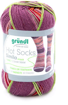 Gründl Hot Socks Simila kürbis-rotlila-altrosa-purpurrot-taupe