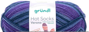 Gründl Hot Socks Verona 4-fach violett-blau-meliert
