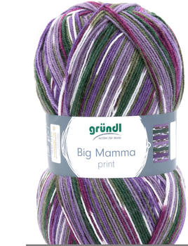 Gründl Big Mamma Print violett-tannengrün-weiß-moosgrün-lavendel