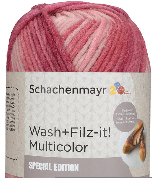 Schachenmayr Wash+Filz-it! Multicolor 200 g winterrose