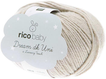 Rico Design Baby Dream dk Uni A Luxury Touch 50 g silbergrau