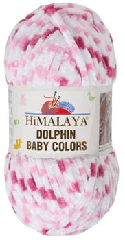 Himalaya Dolphin Baby Colors Bulky Chenille 100 g 80414 Weiß Pink