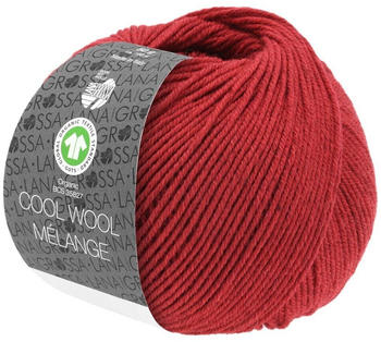 Lana Grossa Cool Wool Mélange GOTS 50 g 115 Rot meliert
