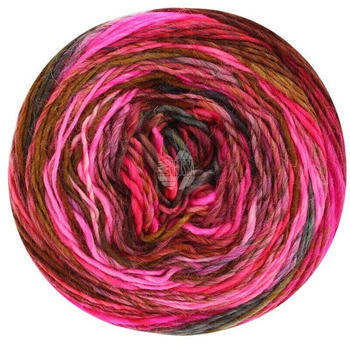 Lana Grossa Colorissimo 100 g 017 Rosa/Pink/Zyklam/Schwarzrot/Khaki/Oliv/Petrol