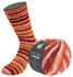 Lana Grossa Cool Wool 4 Socks Print 100 g 7755 Zartgelb/Erdbeer/Orange/Maisgelb/Orangebraun/Rosa