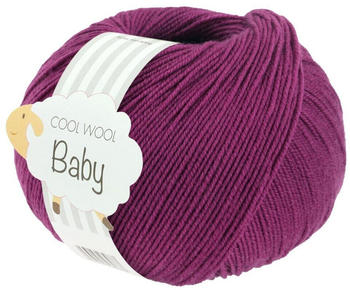 Lana Grossa Cool Wool Baby 50 g 296 Rotviolett