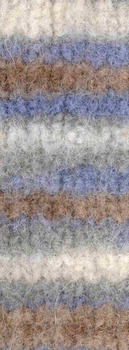 Lana Grossa Feltro Print 50 g 0397 Natur/Hellgrau/Blaulila/Graubraun
