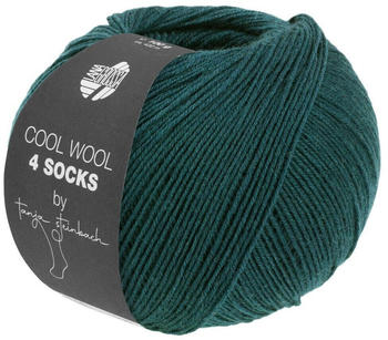 Lana Grossa Cool Wool 4 Socks 100 g 7701 Dunkelgrün