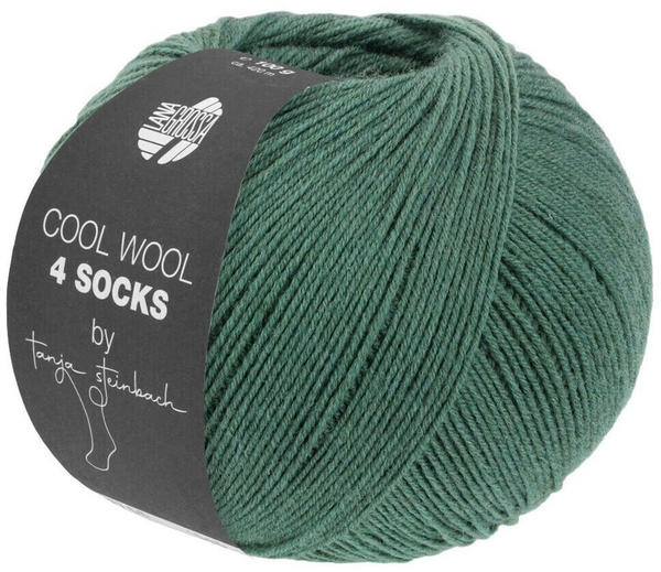 Lana Grossa Cool Wool 4 Socks 100 g 7702 Graugrün