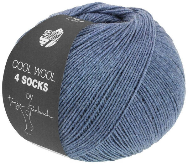 Lana Grossa Cool Wool 4 Socks 100 g 7704 Jeansblau