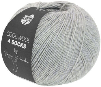 Lana Grossa Cool Wool 4 Socks 100 g 7709 Hellgrau