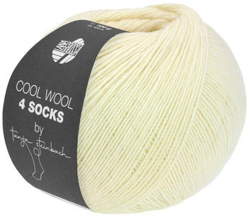 Lana Grossa Cool Wool 4 Socks 100 g 7710 Rohweiß