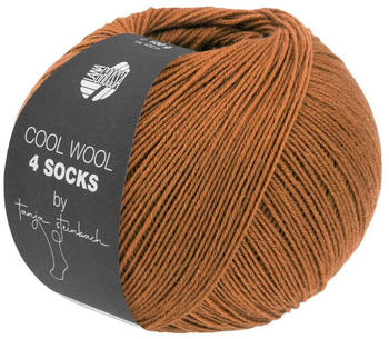 Lana Grossa Cool Wool 4 Socks 100 g 7712 Rostbraun