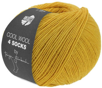 Lana Grossa Cool Wool 4 Socks 100 g 7713 Goldgelb