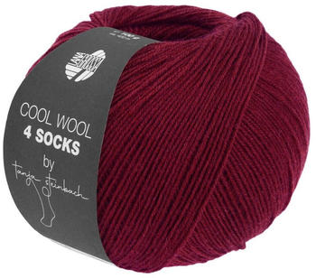 Lana Grossa Cool Wool 4 Socks 100 g 7716 Bordeaux