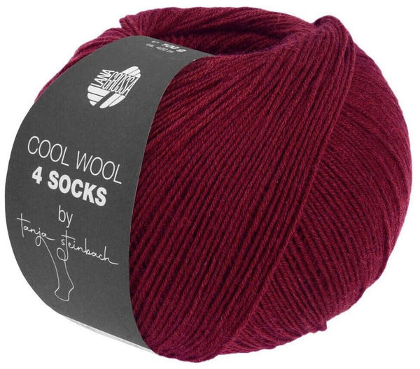 Lana Grossa Cool Wool 4 Socks 100 g 7716 Bordeaux