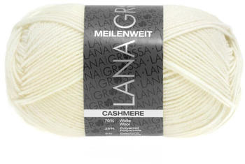 Lana Grossa Meilenwelt Cashmere 50 g 001 Weiß