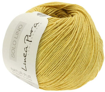 Lana Grossa SOLO Lino (Linea Pura) 50 g 032 Gelb