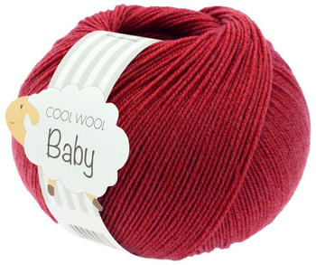 Lana Grossa Cool Wool Baby 50 g 289 Dunkelrot