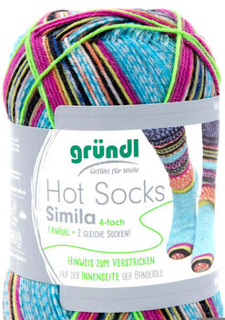 Gründl Hot Socks Simila türkisblau-honiggelb-malwe-anthrazit-tintenblau